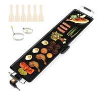 Costway 89 X 22Cm Electric Griddle Extra Large Teppanyaki Grill W/ Drip Tray-Black