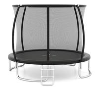 COSTWAY 8ft/10ft Trampoline, Outdoor Rebounder Trampoline with Safety Enclosure Net and Ladder, Heavy-duty Galvanized Steel Recreational Trampolines for Kids Adults (10ft)