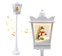 Costway 8Ft Christmas Streetlight Xmas Musical Lamp Post W/ Warm White Led Lights