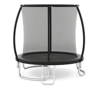 Costway 8Ft Trampoline Outdoor Backyard Trampoline W/ Safety Enclosure Net-Black