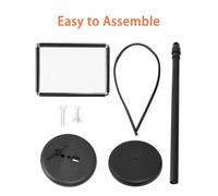 Costway A3 Poster Frame Stand Presentation Stand With Adjustable Height-Black