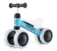 Costway Baby Balance Bike No Pedal Infant 4 Wheels Bicycle-Blue