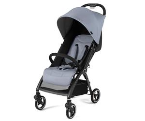 COSTWAY Baby Pushchair, One Hand Foldable Toddler Stroller with Adjustable Backrest & Canopy, 5-Point Harness, Storage Basket, Lightweight Travel Pram for Infants 0-36 Months (Light Grey)