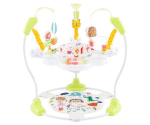 Costway Baby Stationary Activity Center Infant Jumper Removable Foot Pad-Yellow in Yellow COSTWAY Yellow
