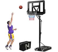 COSTWAY Basketball Hoop Outdoor, Basketball Stand, 135-305 cm, Height Adjustable, Basketball Hoop with Stand, 2 Wheels & Weight Bag, Mobile Basket System, Basketball System for Children, Adults