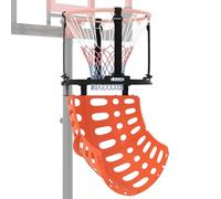 COSTWAY Basketball Rebounder, 360° Rotating Basketball Return Attachment with 4 Tool-free and Removable Hooks, Portable Basketball Shooting Trainer for Adults, Teenagers & Children