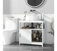 Costway Bathroom Under Sink Vanity Cabinet With 2 Sliding Door