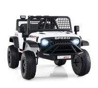 Costway Battery Powered Ride On Car With Parent Remote Control-White