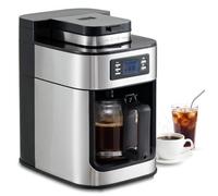 COSTWAY Bean to Cup Filter Coffee Machine with Built-in Grinder