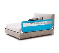 Costway Bed Rail Guard For Toddlers 180Cm Foldable Baby Bed Rail W/ Safety Strap-Blue
