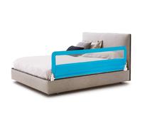 Costway Bed Rail Guard for Toddlers 180CM Foldable Baby Bed Rail w/ Safety Strap in Blue COSTWAY Blue