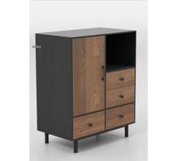 Costway Buffet Sideboard Modern Storage Cabinet w/ 4 Drawers in Natural COSTWAY Natural