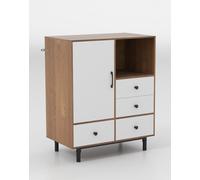 Costway Buffet Sideboard Modern Storage Cabinet w/ 4 Drawers in Natural COSTWAY Natural