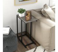 Costway C-Shaped End Table For Couch And Bed 64 Cm High Sofa Side Table