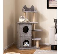 Costway Cat Tree For Indoor Cats 123Cm Cat Tower With 2-Story Condo