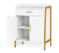 Costway Coffee Bar Buffet Cabinet With Steel Frame