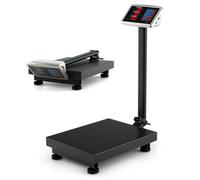 Costway Commercial Digital Scale Foldable Floor Platform Scale W/ Price Calculator