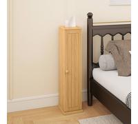 Costway Compact Tissue Cabinet 4-Tier Toilet Paper Holderw/Detachable Shelves in Natural COSTWAY Natural