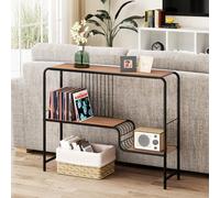 Costway Console Table Narrow Long Entryway Table With Storage Shelf