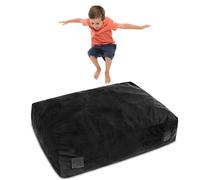 COSTWAY Crash Pad for Children, 4 x 3 FT Soft Sensory Mat, Black