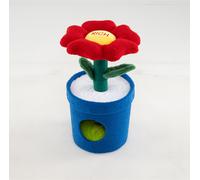 Costway Cute Cat Tree For Indoor Cats Kitten Tower With Flower Padded Perch-Red