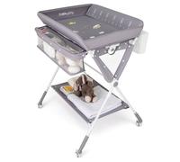 Costway Diaper Changing Station Foldable Baby Changing Table in Grey COSTWAY Grey
