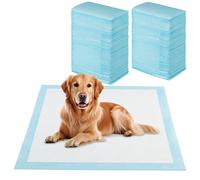 Costway Dog And Puppy Hygiene Pads 90 X 90Cm(100 Counts) 6-Layer Leak-Proof Pet Pads