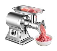 Costway Electric Meat Grinder 3-in-1 Meat Mincer & Sausage Stuffer Maker with 750W Motor in Silver COSTWAY Silver