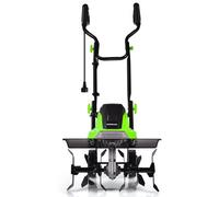 Costway Electric Tiller And Cultivator Mini Cultivator With Foldable Handle-Green