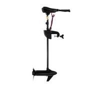 COSTWAY Electric Trolling Motor, 12V 55LBS/24V 86LBS Transom Mounted Outboard Motor with Telescopic Handle & LED Battery Indicator, Bow Mount Boat Engine for Freshwater Saltwater (12V 55LBS)