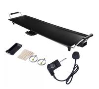 Costway Electric XXL Teppanyaki Table Grill 90 x 23CM Non-Stick Griddle BBQ Hot Plate in Black | Size: 90 x 23 cm COSTWAY Black 90 x 23 cm
