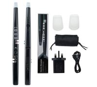 Costway Electronic Wind Instrument 13 Tones Portable Digital Electric Blowpipe in Black COSTWAY Black