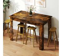 Costway Extendable Dining Table For 4-6 Modern Kitchen Table 158 X 70 Cm-Rustic Brown