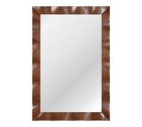 Costway Farmhouse Wall Mirror 106CM x71CM Wood Vanity Wall Mirror-Brown in Brown | Size: 106 cm x71 cm COSTWAY Brown 106 cm x71 cm