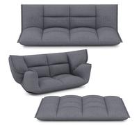 Costway Floor Sofa Chair Convertible Lazy Couch With Adjustable Backrest