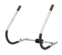 COSTWAY Foldable Ab Trainer, Core Abdominal Trainer Sit up Exercise Equipment with Padded Headrest and Handles, Abs Crunch Machine for Home Gym Fitness (Silver)