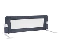 Costway Foldable Bed Rail Toddlers 120cm Swing Down Baby Bed Guard Rail-Grey in Grey COSTWAY Grey
