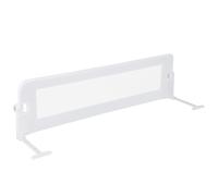 Costway Foldable Bed Rail Toddlers 152cm Swing Down Baby Bed Guard Rail-White in White COSTWAY White