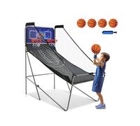 Costway Foldable Double Shot Basketball Arcade Game Home Office Free-Throw Basketball Challenge Game
