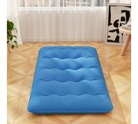 Costway Foldable Tatami Mat Floor Futon Mattress Roll Up Sleeping Pad W/ Washable Cover, Small Double/double/king Size