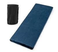 Costway Folding Camping Memory Foam Mattress 6.5cm Thick Roll up Sleeping Pad in Navy COSTWAY Navy