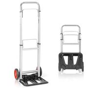 Costway Folding Hand Truck Heavy Duty Sack Barrow W/ Telescopic Handle All-Terrain Wheels