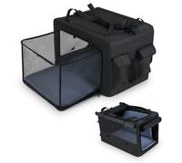 Costway Folding Soft Dog Crate Portable Foldable Pet Carrying Bag-Black