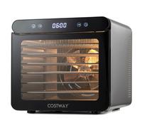 Costway Food Dehydrator 7 Stainless Steel Trays Dryer With 1-24H Timer-Silver