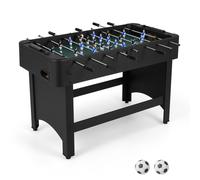 Costway Foosball Table Competition Full Size Soccer Game Table w/22 Players in Black COSTWAY Black