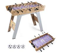 COSTWAY Football Table, 2-in-1 Foosball Game Table with Detachable Legs | 4 Balls, Freestanding/Tabletop Soccer Arcade for Adults Kids, 88.5x69x71cm