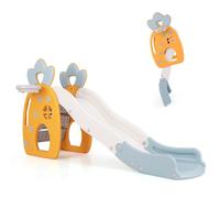Costway Freestanding Kids Slide Indoor Foldable Kids Slide With Climber