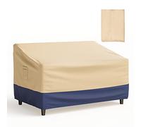 COSTWAY Garden Furniture Cover, Outdoor Waterproof Sofa Set Cover with Padded Handle, Click-Close Straps and Air Vent, Heavy Duty Polyester PU Patio Chair and Table Cover (153 x 109 x 75 cm)