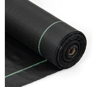 Costway Garden Weed Barrier Fabric 50M X 1M Pp Weed Control Fabric W/guide Line