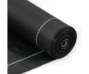 Costway Garden Weed Barrier Fabric 50M X 1M Pp Weed Control Fabric W/guide Line